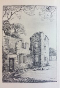 Edmund Garrett Illustration of Wycoller Hall for Jane Eyre.